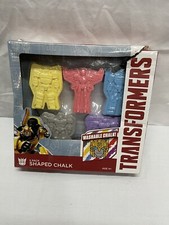 Transformers Shaped Washable Chalk 5 Pack - Kids Sidewalk Chalkboard Toy New