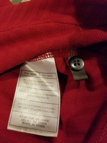 Tiger Woods Collection Nike Golf Polo Shirt Solid Sunday Red Mens Medium Fit Dry - Picture 4 of 10