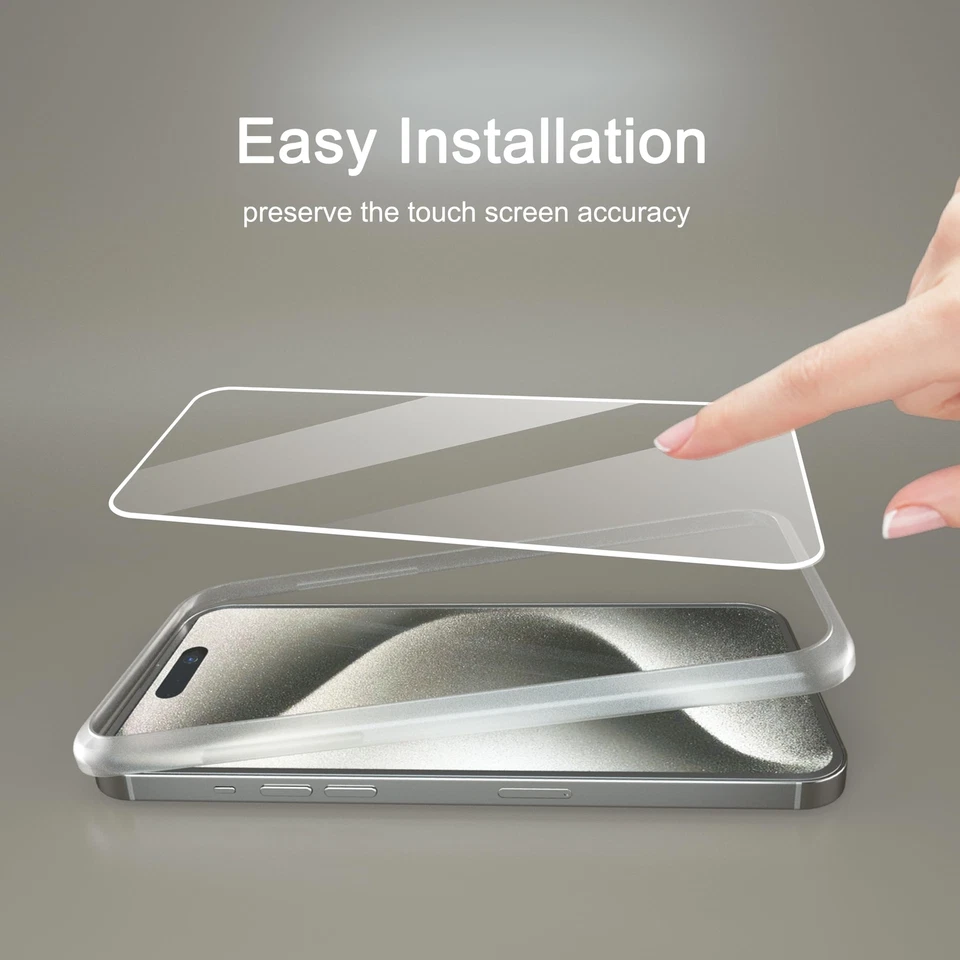 Paquete de 3 protectores de pantalla Ailun para iPhone 15 Pro Max [6,7 pulgadas] + paquete de 3 cámaras... Foto 2 de 4