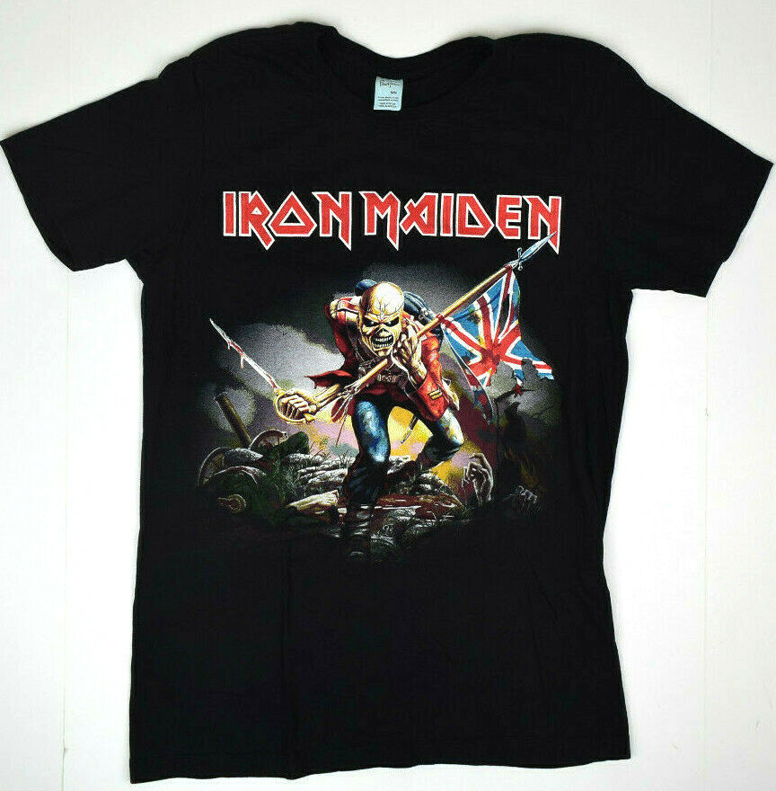 Vintage Band T-Shirt Size M Iron Maiden 90s Invasion of Rarities 