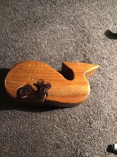3-D wooden whale puzzle