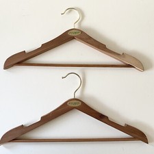 Lot Of 2 FILSON Cedar Hangers w Trouser Bar