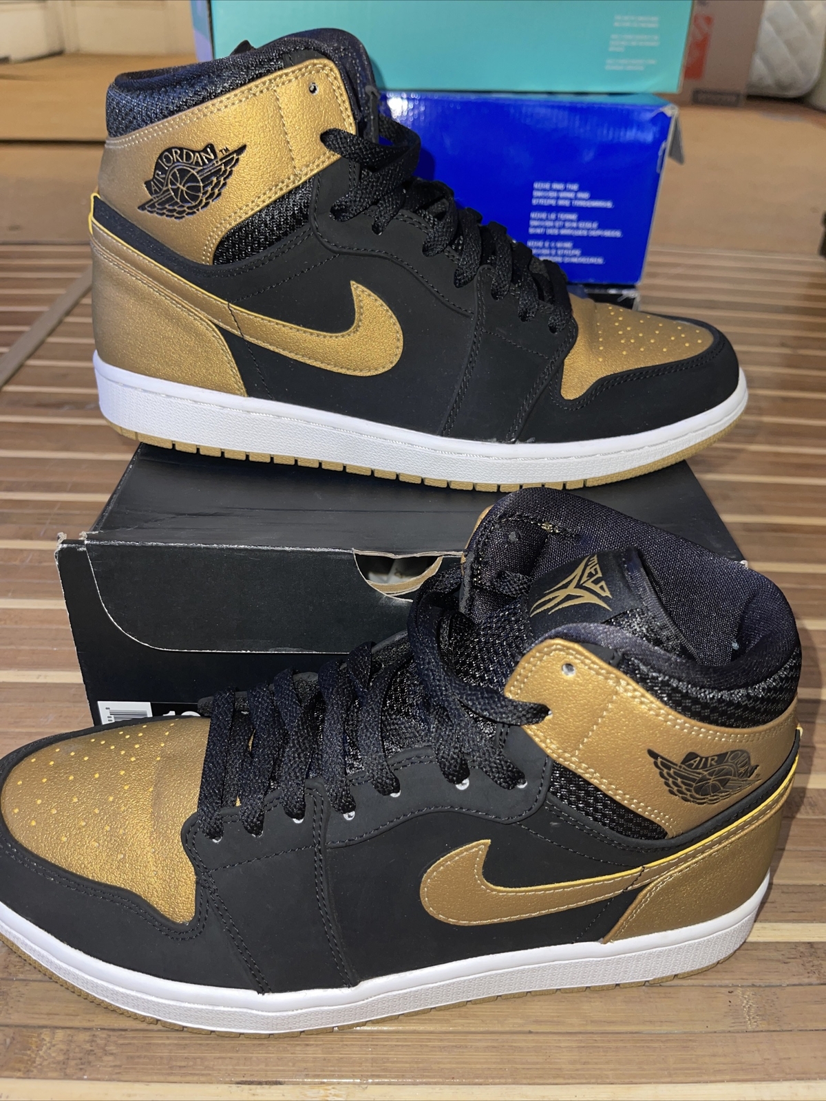 Nike Air Jordan 1 Retro High Melo Black Gold 332550-026 US 10.5 UK 9.5 EU  44.5 | eBay