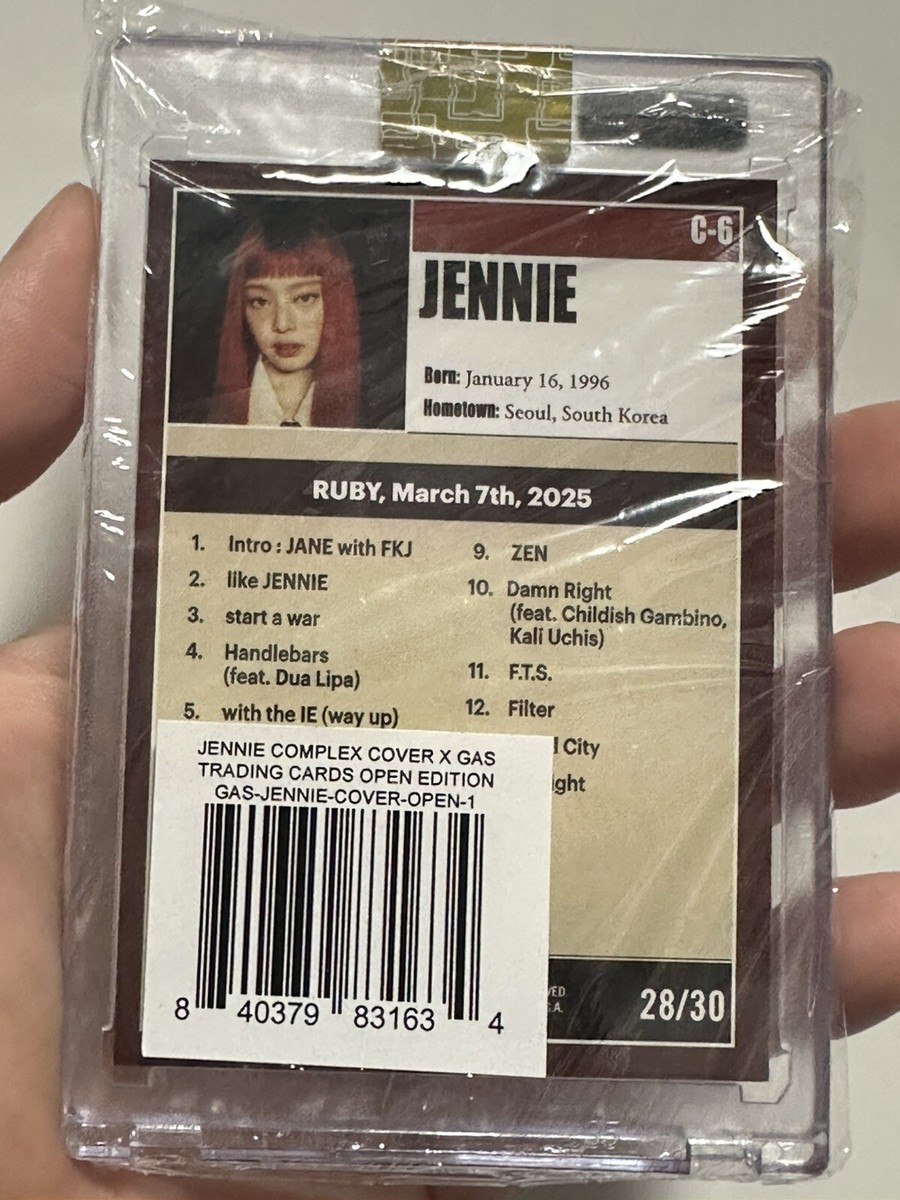 タレントカード Jennie Complex Cover x GASTrading Card Jennie | Jennie Complex Cover x GAS Trading Card | Artwork