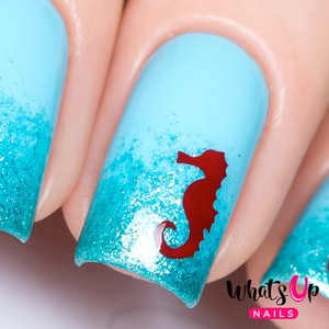 Seahorse Stencils For Nails Nail Art Vinyls Design La Foto Se Está Cargando Seahorse Stencils For Nails Nail Art Vinyls