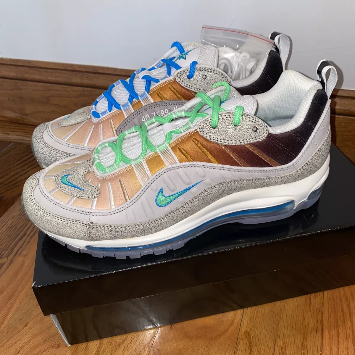 Nike Air Max 98 OA GS CI1502-001 NYC LA MEZCLA size Men's 9 Brand New Vast Grey