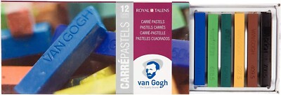 Van Gogh 12 Farben Carre Pastell Künstler Box Set. Verschiedene farbige Carre Pastellfarben