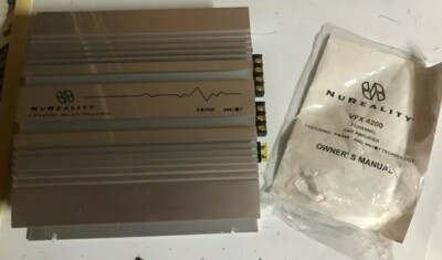 Rare 90s VTG SRS NUREALITY VFX4200 Amplifier Car Stereo Audio Amp Old School DSP