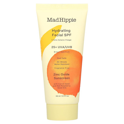 Hydrating Facial SPF 25+, Zinc Oxide Sunscreen, Reef-Safe Face Cream, Fragrance-