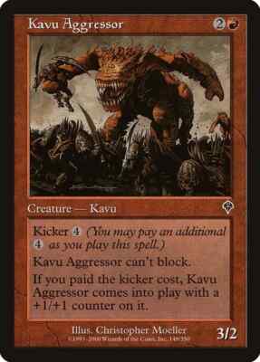 KAVU AGGRESSOR X 4 E/X+ INVASION MAGIC THE GATHERING