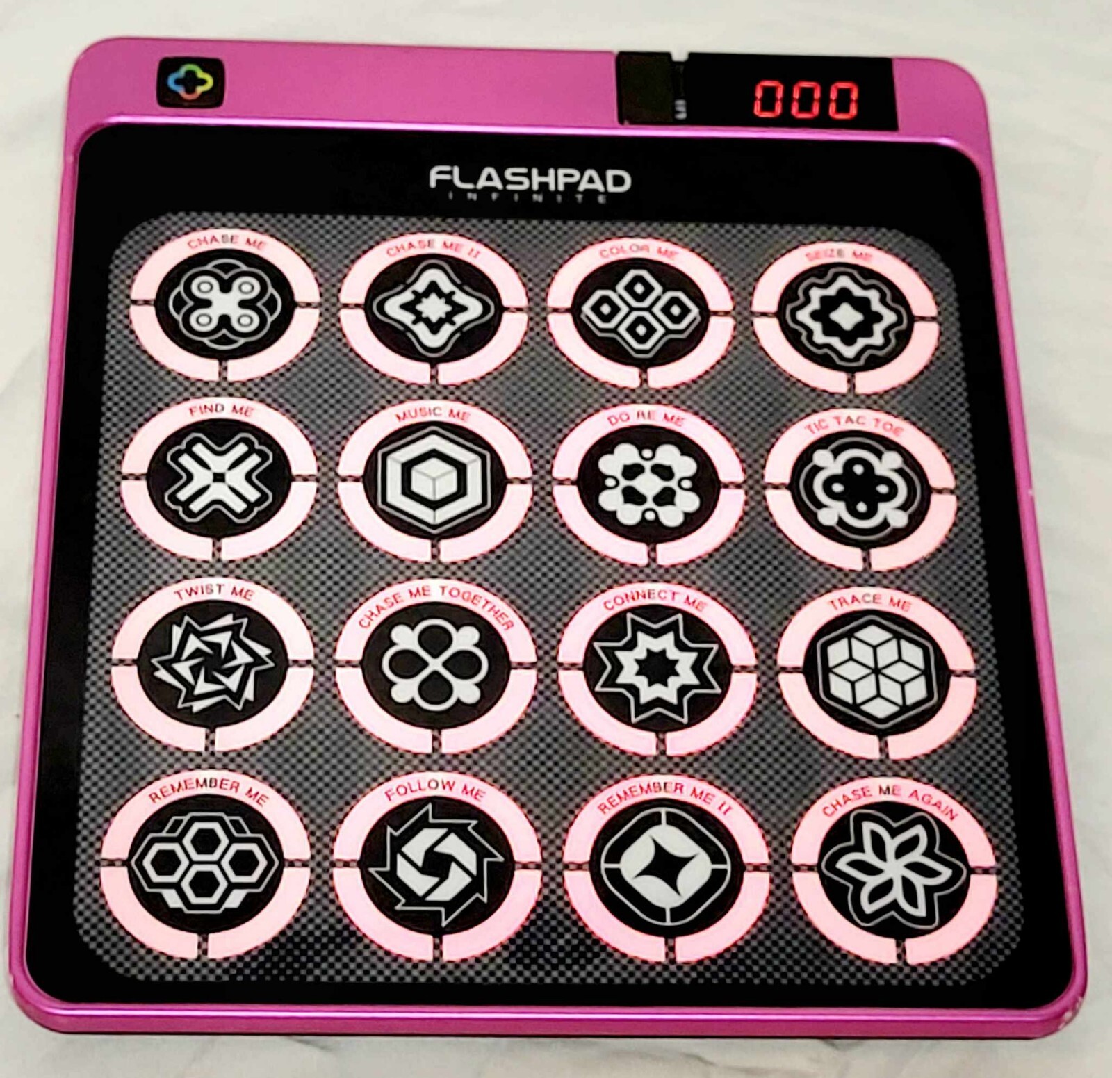 FLASHPAD INFINITE LED Learning SENSORY Game PINK, VIRZTEX 33800 *Tested ...