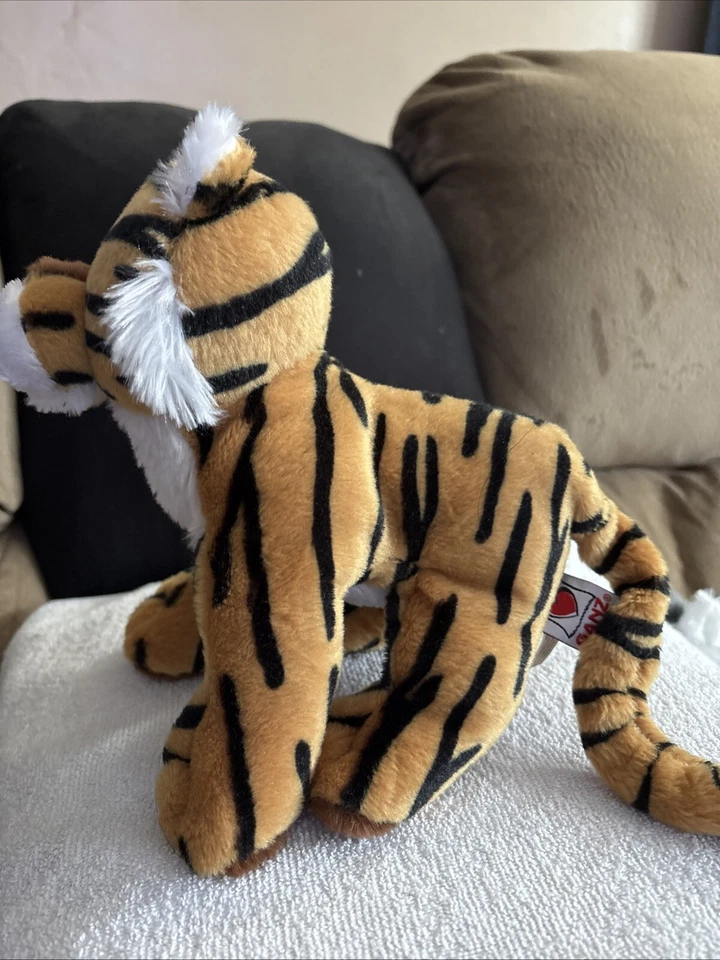 Ganz Bengal Tiger Stuffed Animal Plush Toy Stripes HM166 No Code Retired Rare - Image 2 of 4