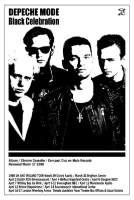Depeche Mode Black Celebration Tour Poster - Live #380 | eBay UK