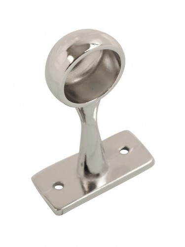 Wardrobe Rail End 25mm CP Pack Of 1 - Picture 1 of 2