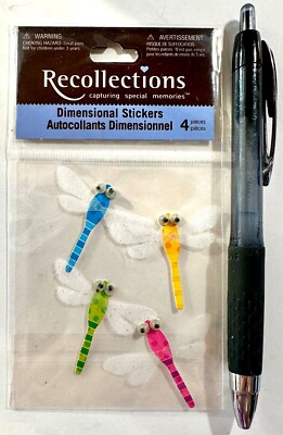 Dragonflies Stickers Scrapbooking Card Papercraft Recollections