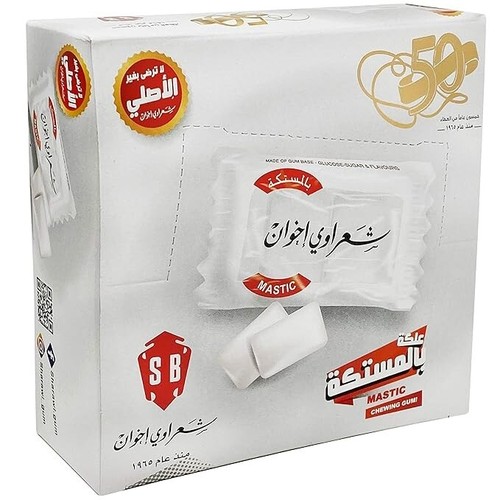 Sharawi Kaugummi Mastix Geschmack 1 Packung (2x100) Stück - علكة شعراوي - Bild 3 von 5
