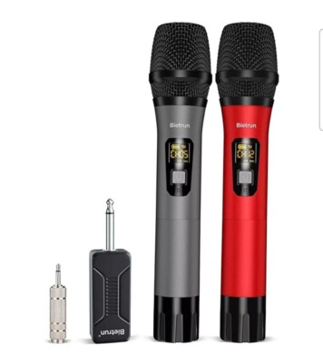 Bietrun SY-WXM-2 UHF Wireless Dual Handheld Dynamic Microphone System