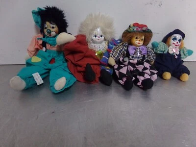 Harlekin Clown Puppen Porzellankopf - Bild 1 von 4
