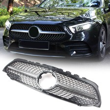 Silberner Frontgrill, passend f&uuml;r Mercedes W177 A-Klasse A200 A250 2019&ndash;2022