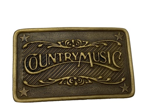 Music City USA Nashville Tennesee Belt Buckle Bronze 3in by 2 in Music City USA Nashville Tennesee Belt Buckle Bronze 3in by  main image 2