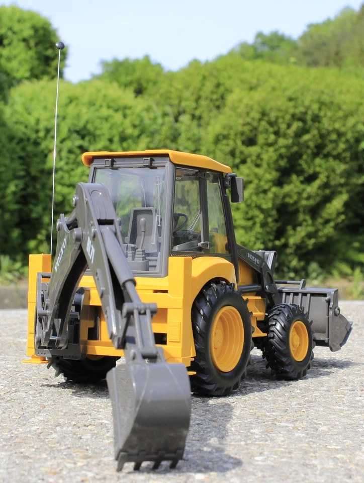 RC VOLVO BL71 Traktor Bagger Radlader in 1:18 FERNGESTEUERT 27MHz 87913 - Bild 4 von 4