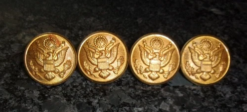 WW2 MILITARY - LARGE COAT BUTTONS SET -  1.25" DIAMETER