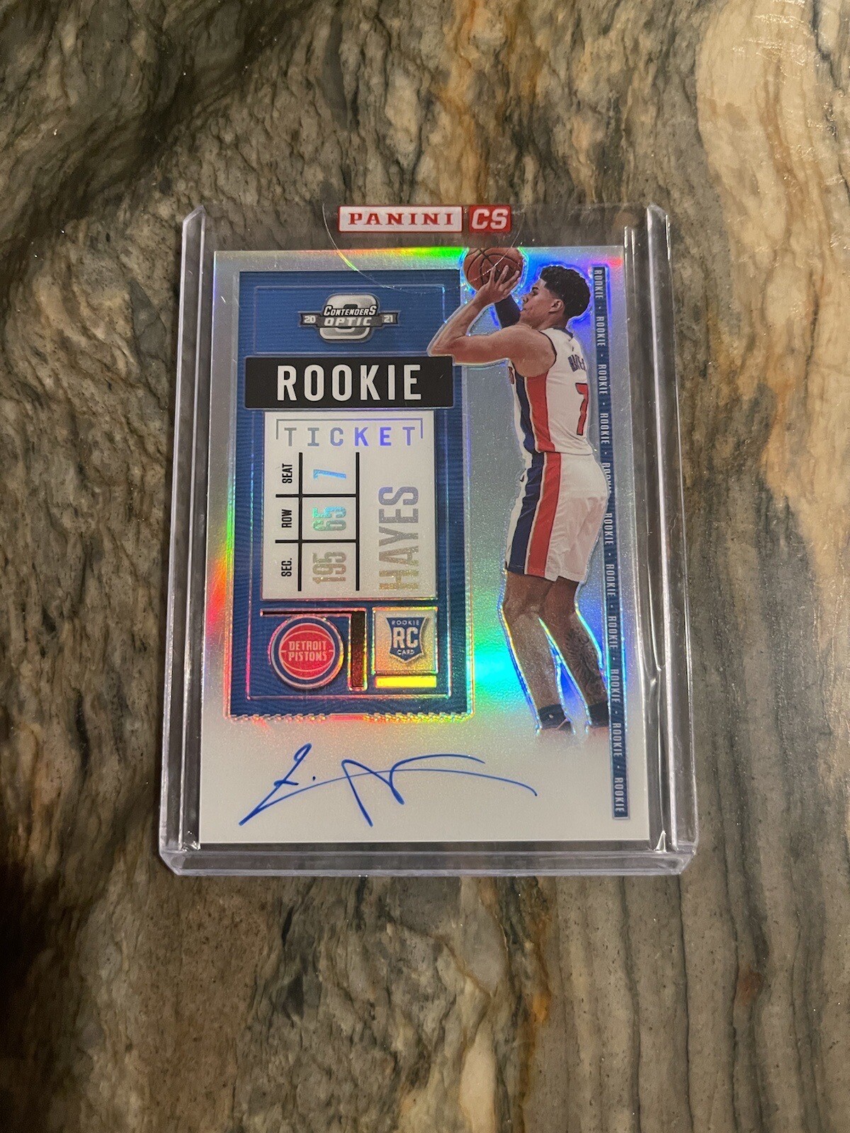 Killian Hayes 2020 Optic Contenders Rookie Ticket Auto Silver Prizm Variation SP