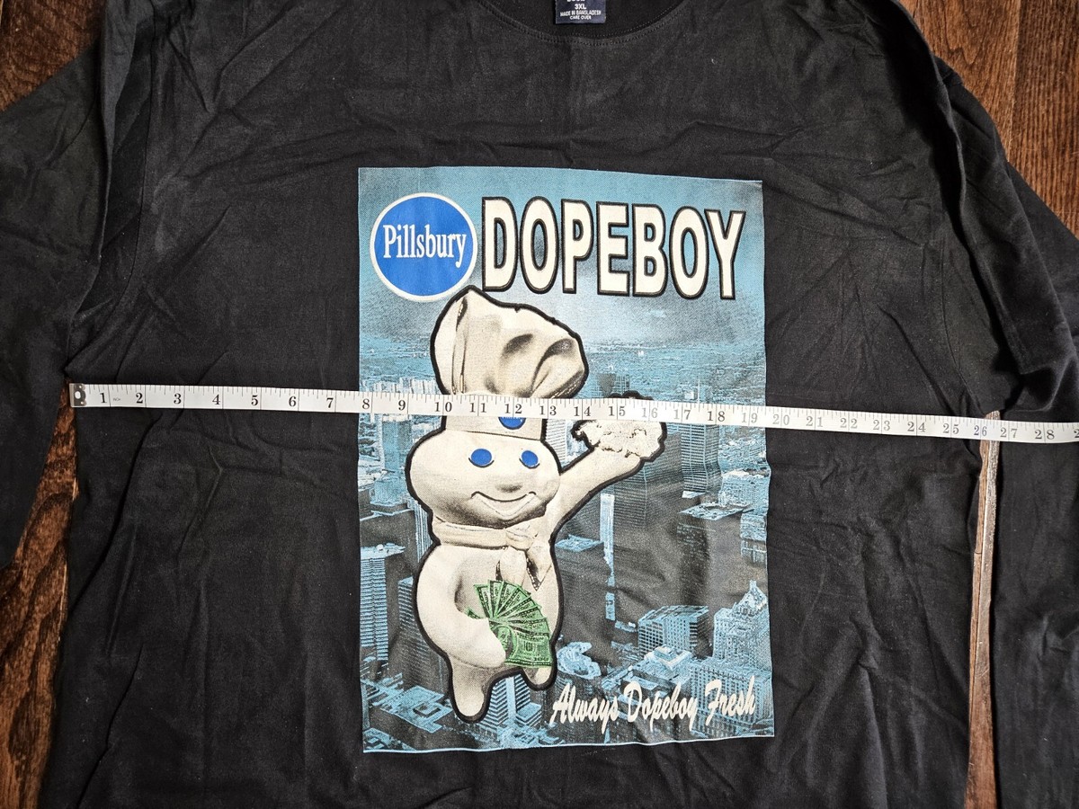 90s Vintage Soul lot t-shirt Dopeboy Fresh Black Long Sleeve 2XL