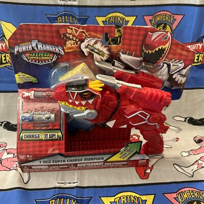 Saban's Power Rangers Dino Supercharge T-Rex Morpher w/ Chargers Bandai 2015 NEW