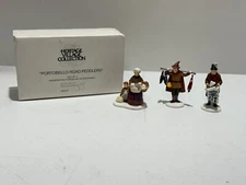 DEPT. 56 HERITAGE VILLAGE PORTOBELLO ROAD PEDDLERS SET OF 3 5828-9 VINTAGE