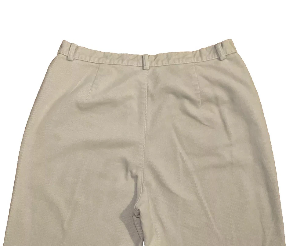 Pantalones de pana Dockers para mujer color crema calce relajado pierna cónica talla 14 Foto 4 de 4