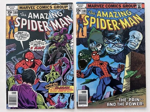Amazing Spider-Man #180, 181 (Marvel Comics 1978) Beautiful Newsstand Copies