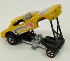 1970 Hot Wheels Redline Snake Funny Car Yellow Hong Kong Original