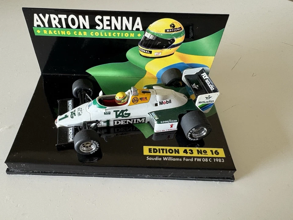 Minichamps 1/43 Ayrton Senna 1983 Williams F1 Test  - Image 4 of 4