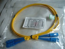 SC to SC UPC fiber patch cord jumper cable singemode 9/125 SMF duplex 3m length