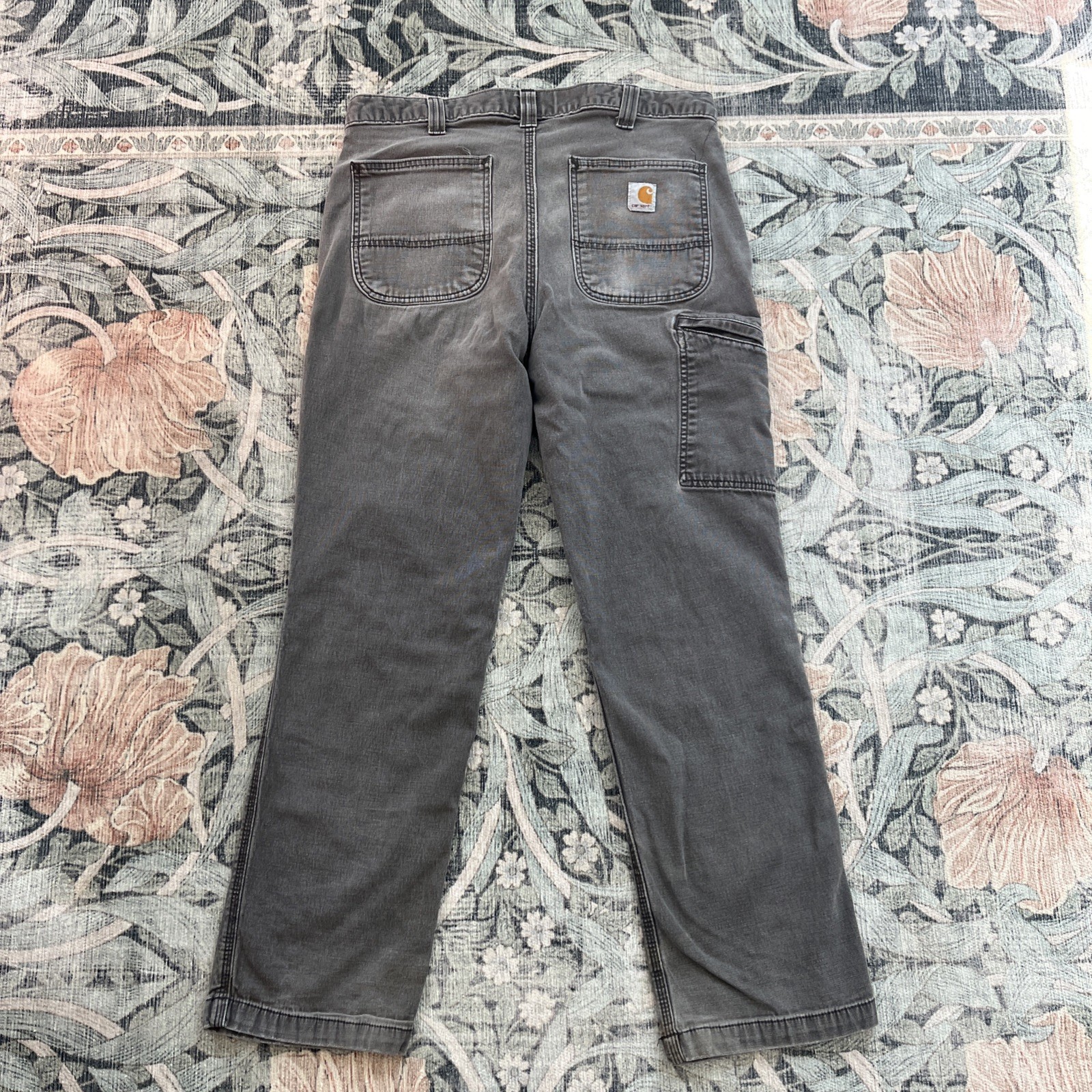 Carhartt Carpenter Pants Mens Size 33x30 Faded Gray Relaxed Fit Workwear 102291 thumbnail 6