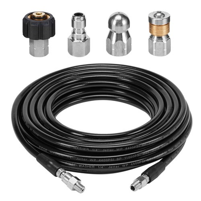 #ad Sewer Jetter Kit for Pressure Washer 50 Feet Hose 1 4 Inch Drain Jetting ... $51.34