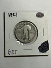 1921 25c Standing Liberty Silver Quarter Nice F+ Key Date