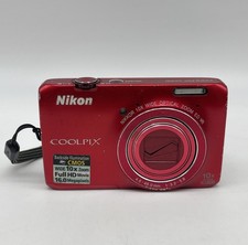 Nikon Coolpix S6300 16MP Digital Camera for Parts or Repair