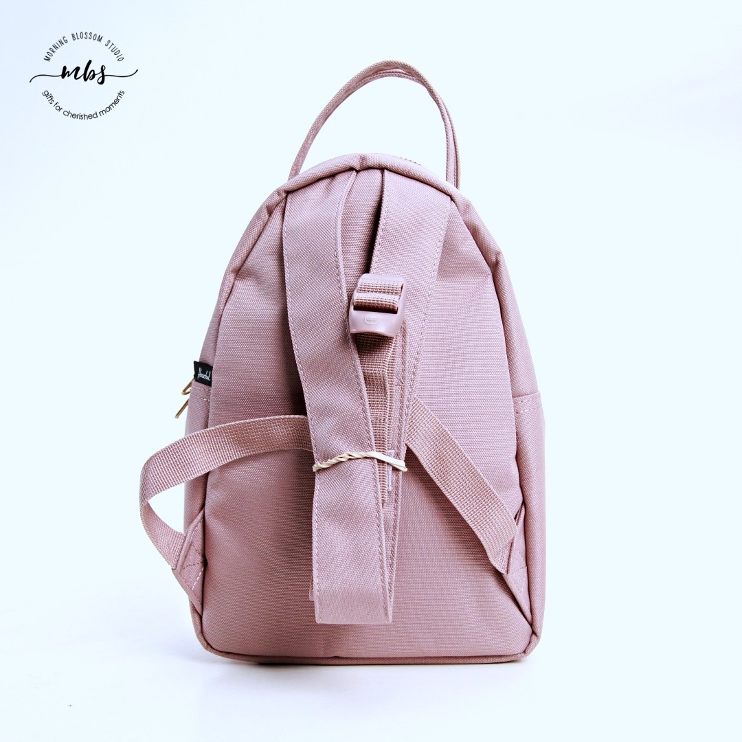 Herschel Nova Zip Pocket Double Straps Mini Backpack Pink 