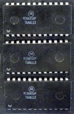 Motorola MC68A50P Asynchronous Interface Adapter IC Chip 24-Pin DIP Lot of 3