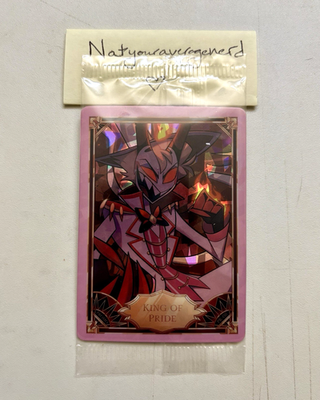 その他 HAZBINHOTEL PR-06 King of pride PROMO NEW 2024 Hazbin Hotel TCG Promo Card 06 KING OF PRIDE Cracked Ice