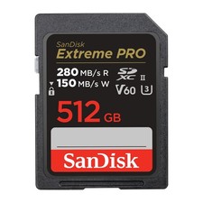 SanDisk 512GB Extreme Pro SDXC UHS-II SD Card V60 280MB/s Read 4K 6K NEW SDXC