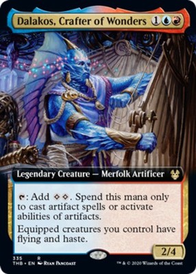 x1 Dalakos, Crafter of Wonders - Extended Art R MTG Theros Beyond Death M/NM, En