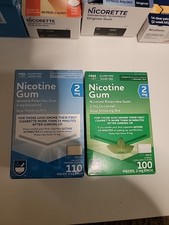 Nicotine Gum 2mg Combo   110ct Original  100ct Cool Mint   2025  2027 Exp