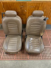 Alfa Romeo Spider S3 Original Tan Brown Front Seat Set Used. Alfa Romeo Spider S3 Original Tan Brown Front Seat Set Used.