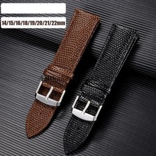 Lizard Texture Leather Watchband Pin Buckle Watch Strap for Women12/14/15/16/18/