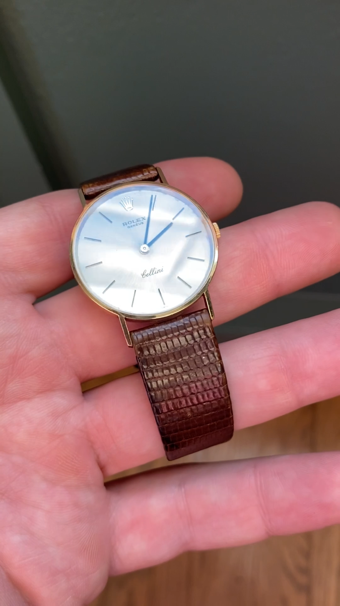 1973 Rolex Cellini 18K Yellow Gold Cal. 1600 Vintage Swiss Watch