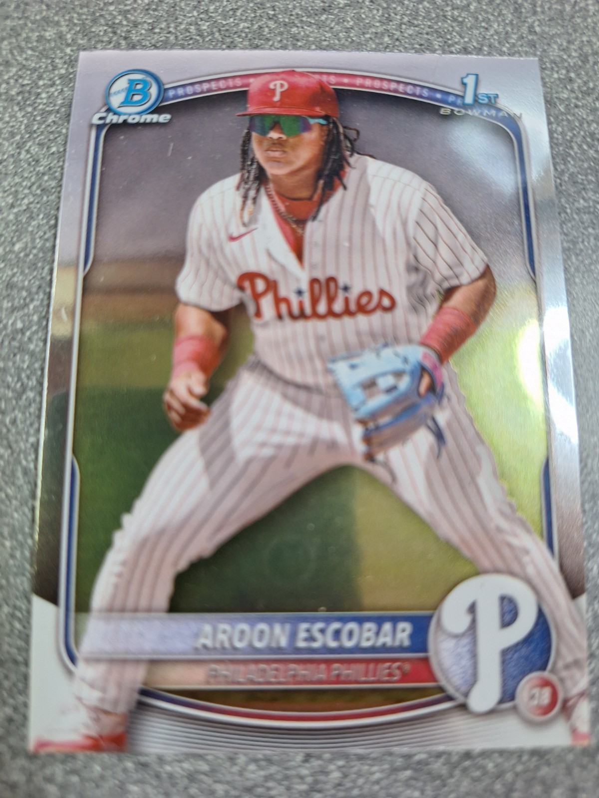 2025 Bowman - Chrome Prospects Aroon Escobar #BCP-65 (RC) T100