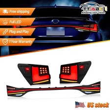 Dynamic LED Tail Lights For Lexus GS350 GS200t GSF 2012-2021 w/ Center Light